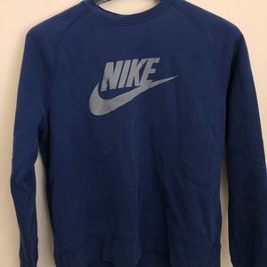 Blue Nike Sweater with Logo